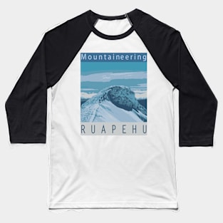 Mountaineering, Ruapehu Baseball T-Shirt